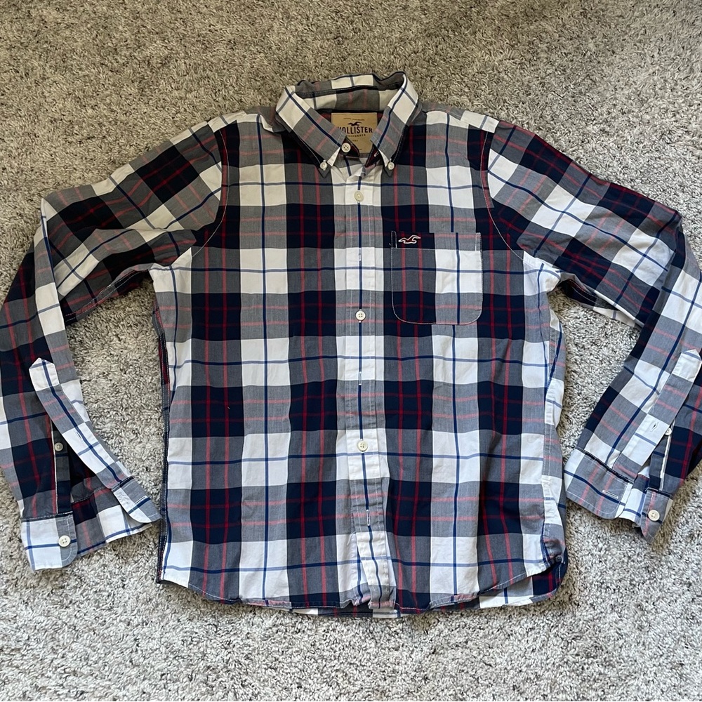 Striped Hollister Buttondown Shirt (L)